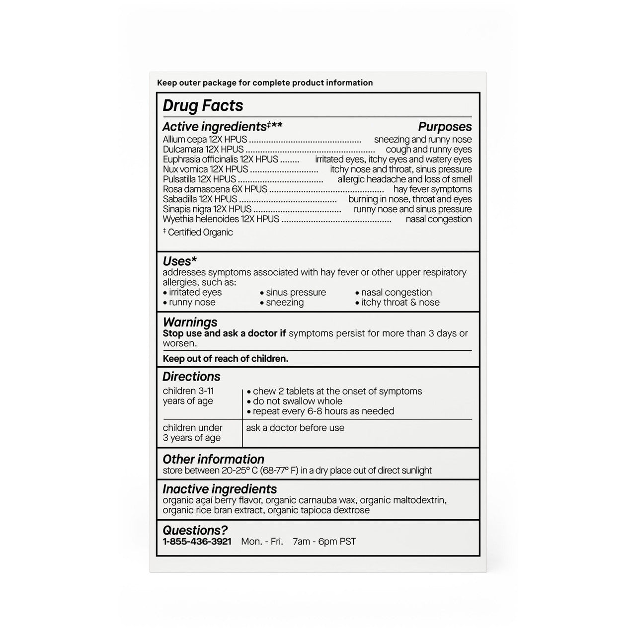 OG2 GNX ALLERGY D KIDS ( 1 X 60 TAB )