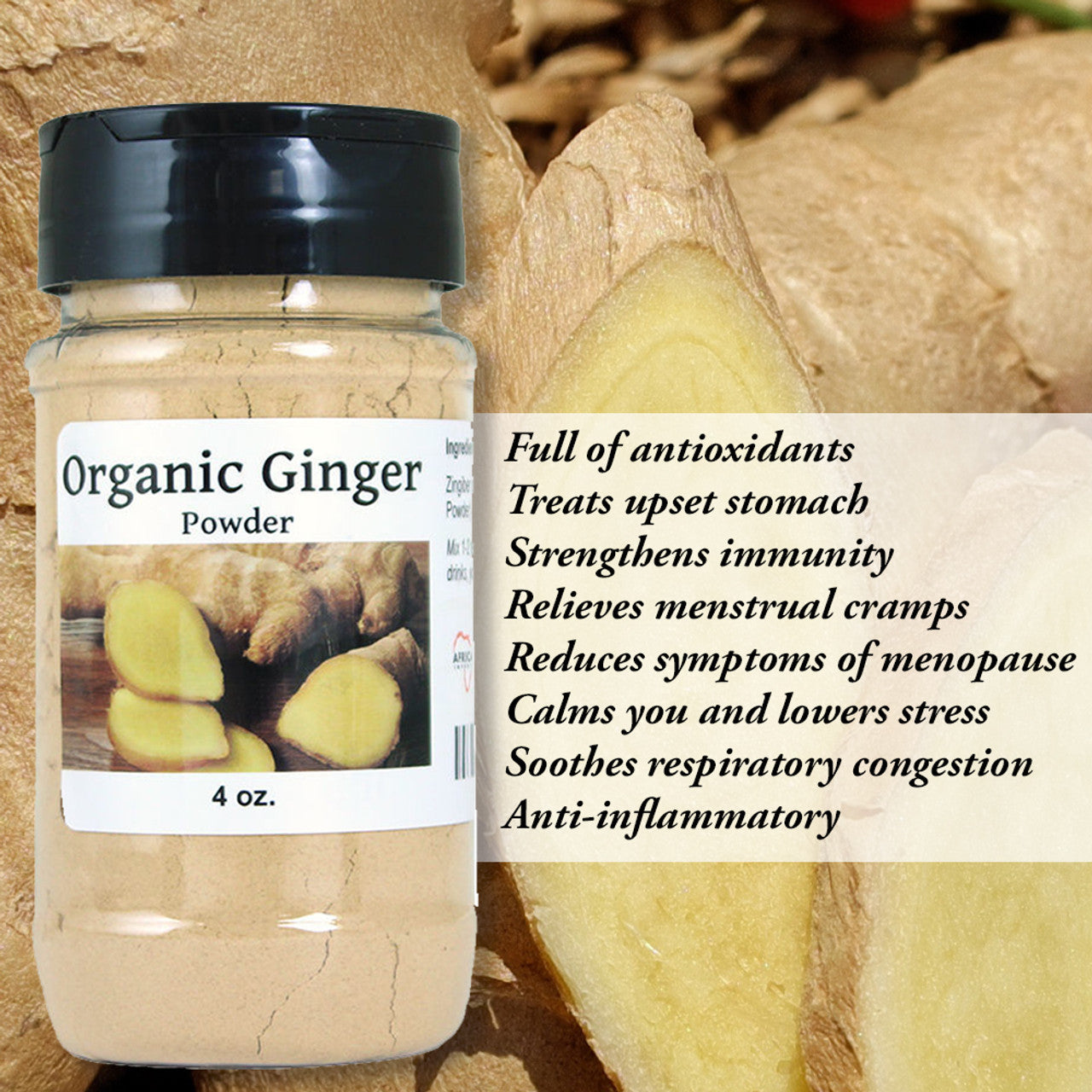 Organic Ginger Powder – 4 oz.