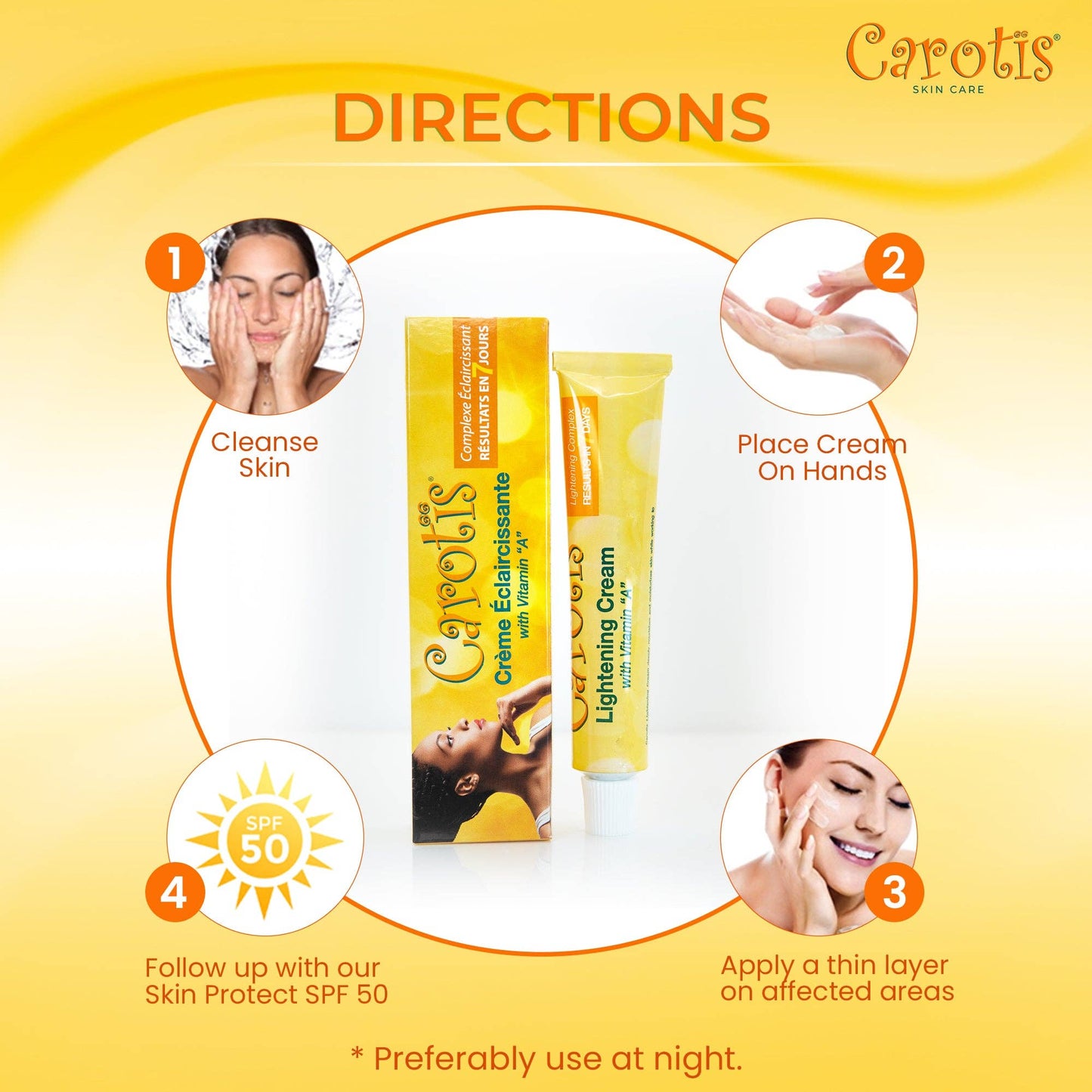 Carotis 7 DAYS Lightening Cream 30gr (With Vitamin "A")