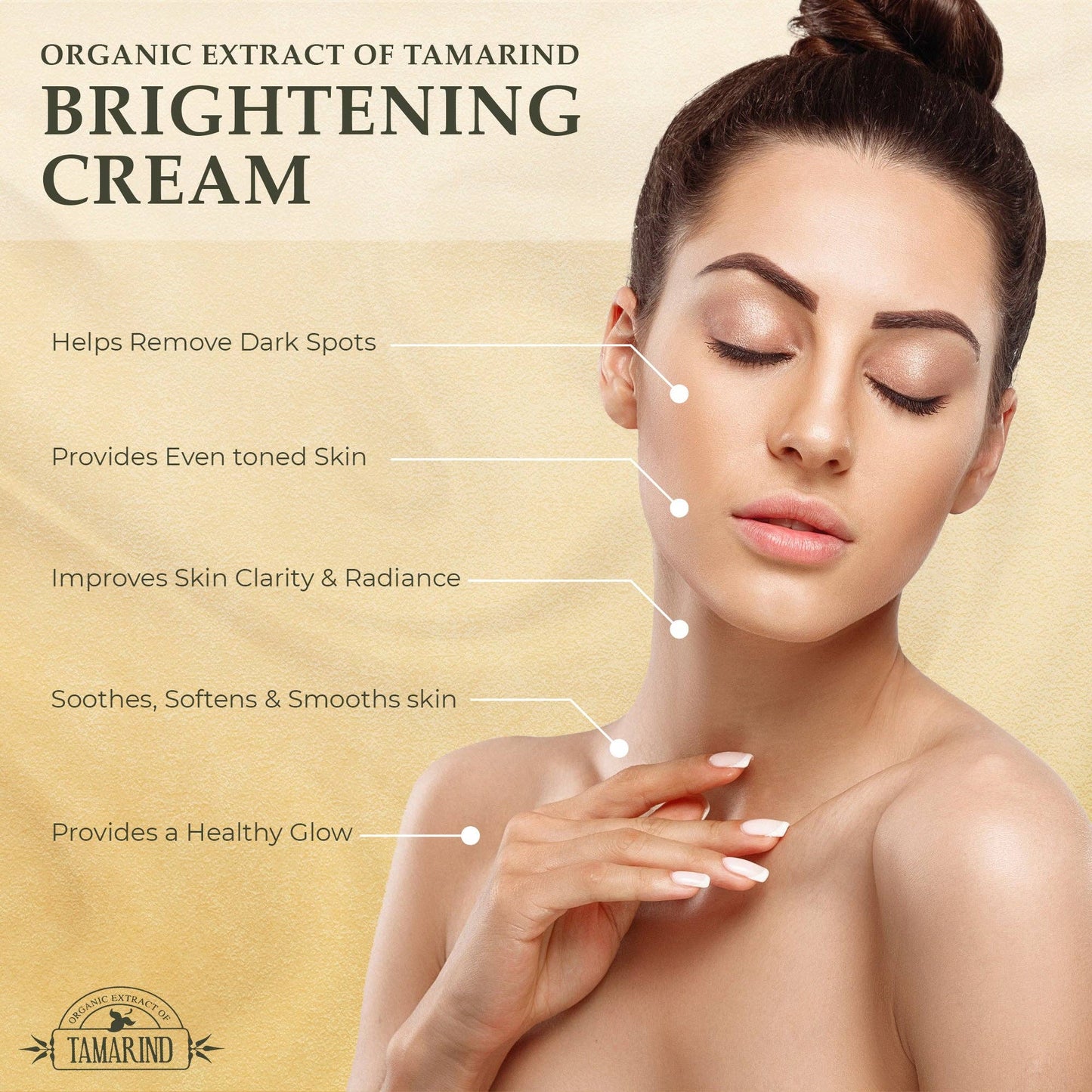 Organic Extract of Tamarind Brightening Cream Tube - 50g / 1